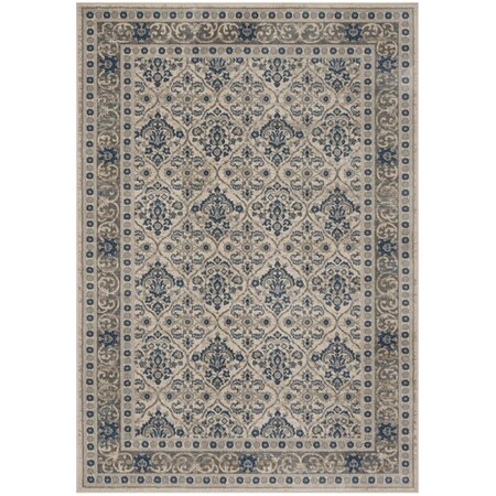 Safavieh 6 x 9 ft. Brentwood 870G Power Loomed Rectangle Area Rug Light Grey & Blue BNT870G-6